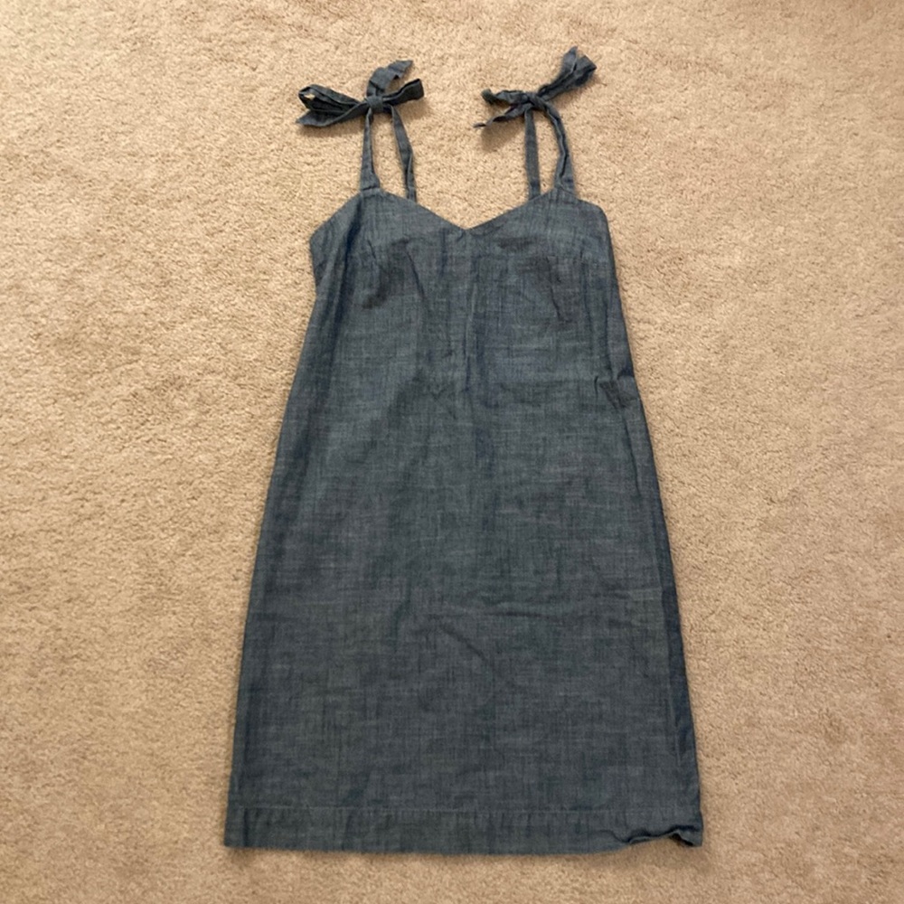 NWOT J. Crew Chambray Dress
